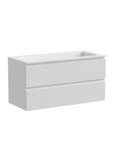 Тумба под раковину Sancos SNOB T SNT100W 100х45х50 подвесная цвет белый